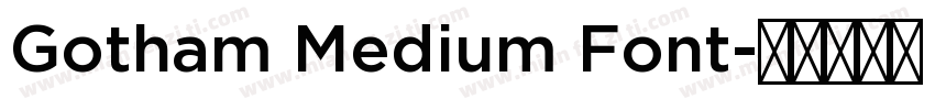 Gotham Medium Font字体转换